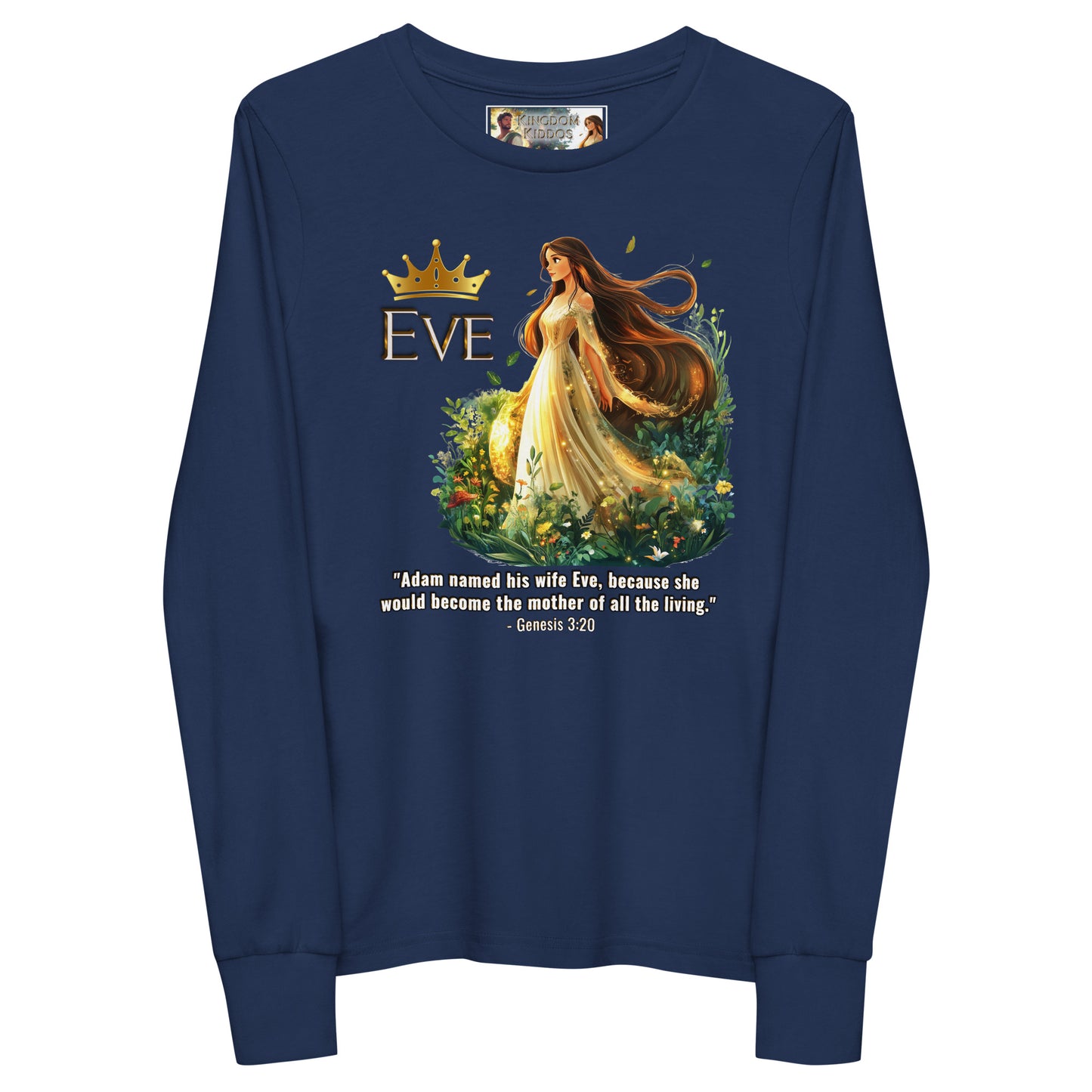 Eve Long Sleeve T-Shirt (Black, Blue & Red)